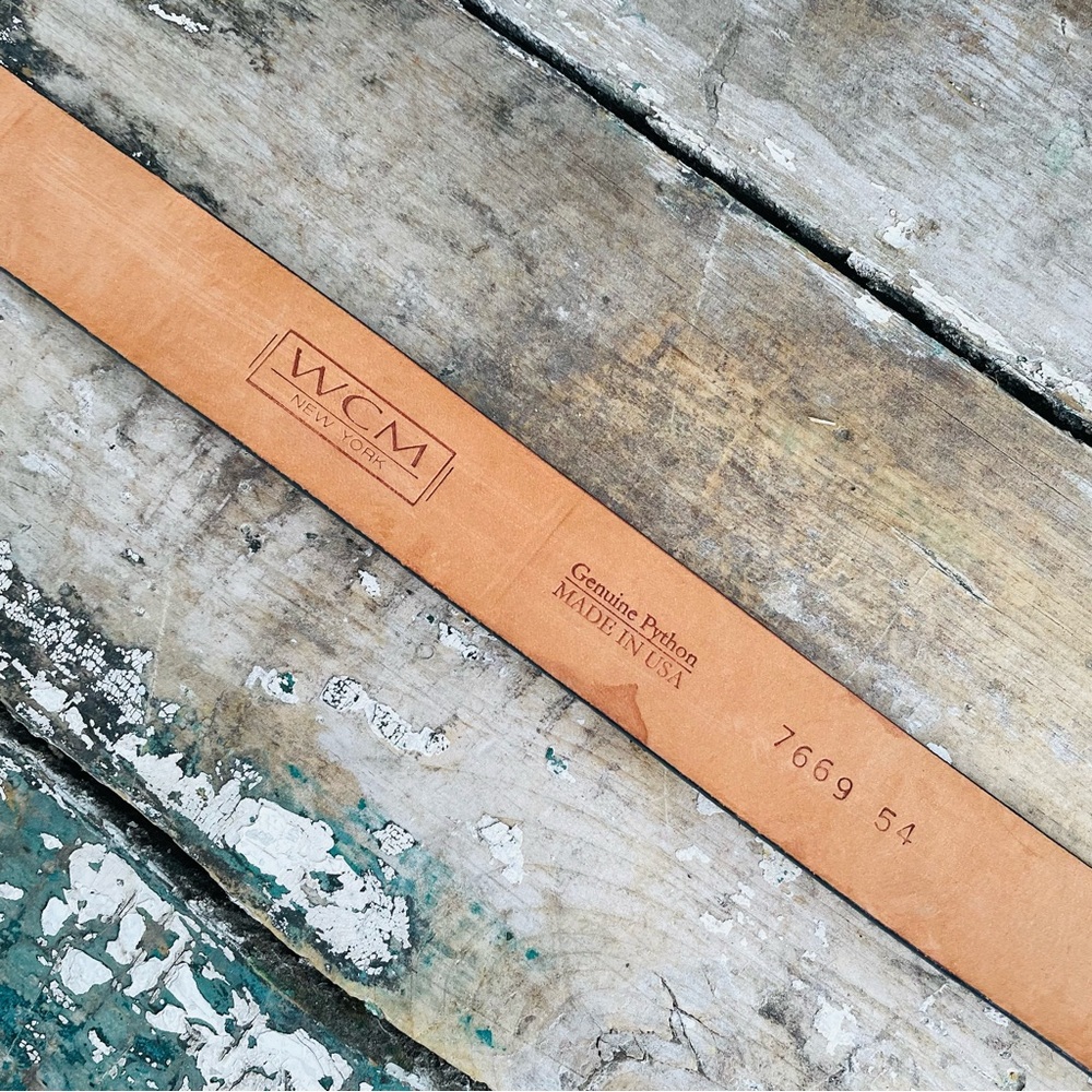 WCM Python leather Adjustable belt - Picture 16 of 16